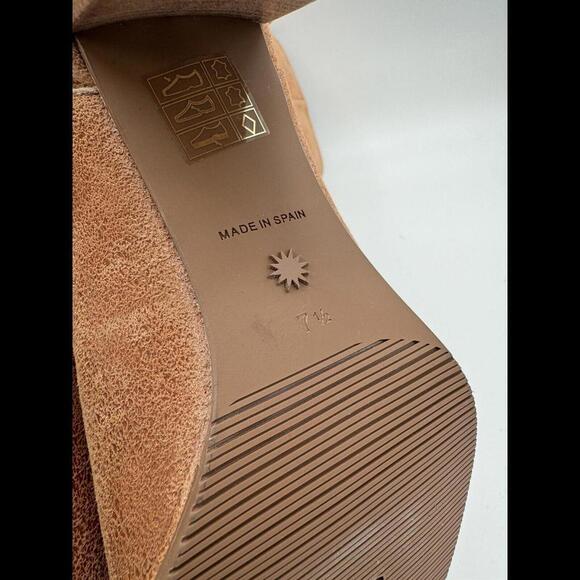 Stuart Weitzman Leather Hettie Knee High Boots Tan Size 7.5 US - Picture 6 of 7